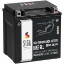 SIGA Bike GEL Motorradbatterie 30Ah 12V